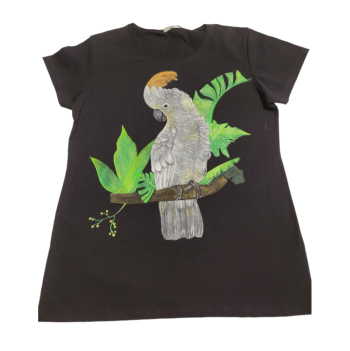 T-shirt - Cacatua Pintada a mão